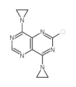 Pyrimido[5,4-d]pyrimidine,4,8-bis(1-aziridinyl)-2-chloro- Structure