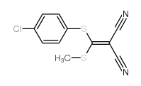 2-[(4-氯苯基硫代)(甲基硫代)亚甲基]-丙二腈结构式