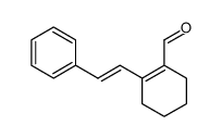 2-(trans-β-styryl)-3,4,5,6-tetrahydrobenzaldehyde Structure