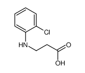 3-(2-chloroanilino)propanoic acid Structure