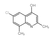 6-氯-2,8-二甲基-4-羟基喹啉结构式