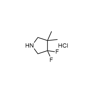 3,3-二氟-4,4-二甲基吡咯烷盐酸盐结构式