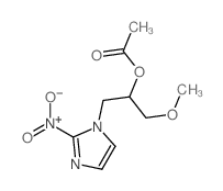 1H-Imidazole-1-ethanol,a-(methoxymethyl)-2-nitro-, 1-acetate Structure