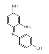 Phenol,4-[(2-amino-4-imino-2,5-cyclohexadien-1-ylidene)amino]-结构式