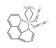 Tin,diethyl(1,10-phenanthroline-N1,N10)bis(thiocyanato-N)- (9CI) Structure