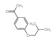 1-(4-异丁氧基苯基)乙烷-1-酮结构式