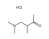 4-(dimethylamino)-3-methylbutan-2-one hydrochloride结构式