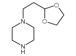 2-[2-(哌嗪-1-基)-乙基]-1,3-二氧杂烷结构式