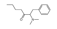 2-Dimethylamino-1-phenyl-3-heptanone结构式