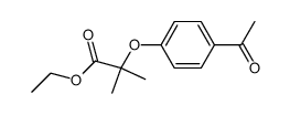 ethyl 2-(4-acetylphenoxy)-2-methylpropionate结构式