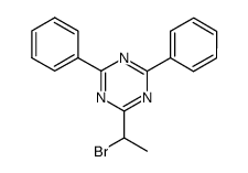 2-(1-bromo-ethyl)-4,6-diphenyl-[1,3,5]triazine Structure