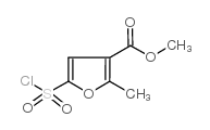 5-(氯磺酰基)-2-甲基呋喃-3-羧酸甲酯结构式