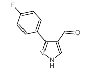 3-(4-氟苯基)吡唑-4-甲醛结构式
