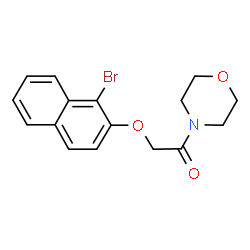 2-[(1-bromonaphthalen-2-yl)oxy]-1-(morpholin-4-yl)ethanone结构式