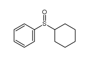 cyclohexyl phenyl sulphoxide Structure