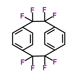 1,1,2,2,9,9,10,10-八氟[2.2]二聚对二甲苯结构式