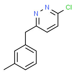 3-Chloro-6-(3-methylbenzyl)pyridazine structure
