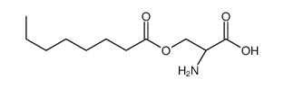 (2S)-2-amino-3-octanoyloxypropanoic acid Structure