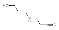 3-(3-hydroxypropylamino)propanenitrile结构式