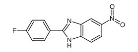 2-(4-氟-苯基)-5-硝基-1H-苯并咪唑结构式