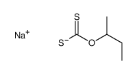 sodium O-sec-butyl dithiocarbonate structure