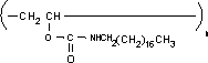 聚(N-十八烷基氨基甲酸乙烯酯)结构式