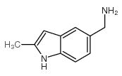 (2-甲基-1H-吲哚-5-基)甲胺结构式