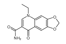 amide of 1-ethyl-6,7-methylenedioxy-4-oxo-1,4-dihydroquinoline-3-carbonic acid Structure