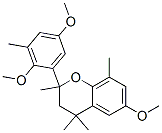 2-(2,5-Dimethoxy-3-methylphenyl)-3,4-dihydro-6-methoxy-2,4,4,8-tetramethyl-2H-1-benzopyran结构式