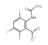 2-乙酰氨基-1-硝基-3,5,6-三氟苯结构式