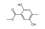 2,5-dihydroxy-4-methylbenzoic acid methyl ester结构式