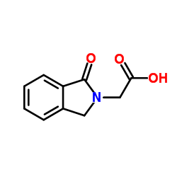 (1-氧-1,3-二氢-异吲哚-2-YL)乙酸结构式