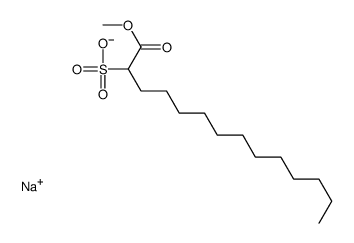 sodium 1-methyl 2-sulphonatotetradecanoate Structure