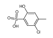 2-chloro-5-hydroxy-toluene-4-sulfonic acid结构式