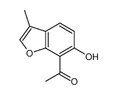 1-(6-hydroxy-3-methyl-1-benzofuran-7-yl)ethanone Structure