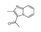 3-乙酰基-2-甲基咪唑[1,2-a]吡啶结构式