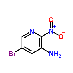 3-氨基-5-溴-2-硝基吡啶结构式