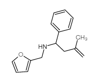 呋喃-2-基甲基-(3-甲基-1-苯基-丁-3-烯基)-胺结构式