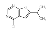4-氯-6-异丙基噻吩并[2,3-d]嘧啶结构式