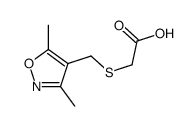 2-[(3,5-dimethyl-1,2-oxazol-4-yl)methylsulfanyl]acetic acid Structure