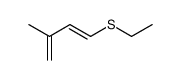 1-ethylsulfanyl-3-methyl-buta-1,3-diene结构式
