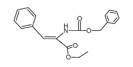 ethyl (Z)-α-N-benzyloxycarbonyl-α,β-didehydrophenylalaninate Structure