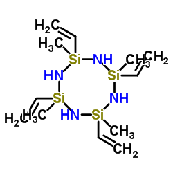 1,3,5,7-tetramethyl-1,3,5,7-tetravinylcyclotetrasilazane Structure