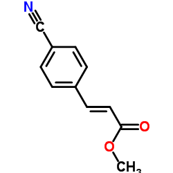 3-(4-苯腈)丙烯酸甲酯结构式