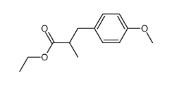 ethyl 2-methyl-3-[4-(methoxy)phenyl]propanoate Structure