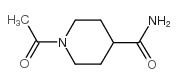 4-Piperidinecarboxamide,1-acetyl- Structure