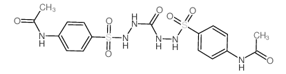 N-[4-[[[(4-acetamidophenyl)sulfonylamino]carbamoylamino]sulfamoyl]phenyl]acetamide Structure
