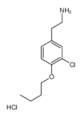 2-(4-丁氧基-3-氯苯基)乙胺盐酸盐结构式