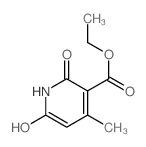 3-Pyridinecarboxylicacid, 1,2-dihydro-6-hydroxy-4-methyl-2-oxo-, ethyl ester结构式