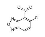 5-氯-4-硝基-2,1,3-苯噁二唑结构式